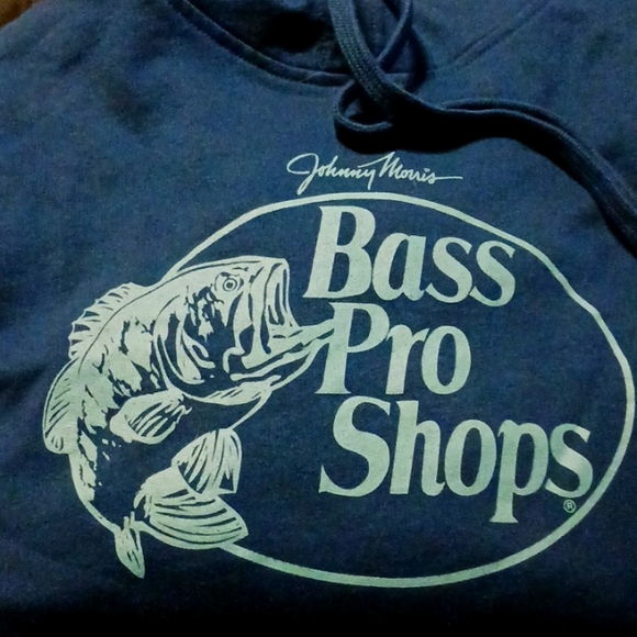 Bass Pro Shop Other - Bass Pro Shop pull over hoodie drawstring. Blue/green XXL. Kangaroo pocket.